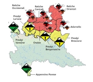 DA ARPA LOMBARDIA ALLERTA DI PERICOLO VALANGHE