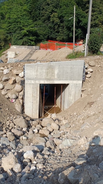 CONTINUANO I LAVORI PER IL TUNNEL DELLA CICLABILE A BARZIO