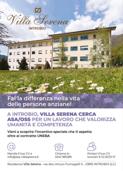 INTROBIO: VILLA SERENA CERCA PERSONALE